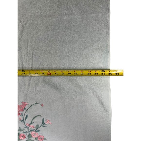 Vtg Embroidered Floral Bath Hand Towel Set of 4 The Royal Collection Green Pink - Picture 14 of 16